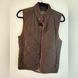 Ariat Brown Quilted Vest